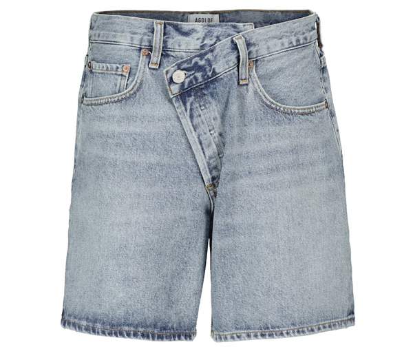 Criss Cross denim shorts, Agolde